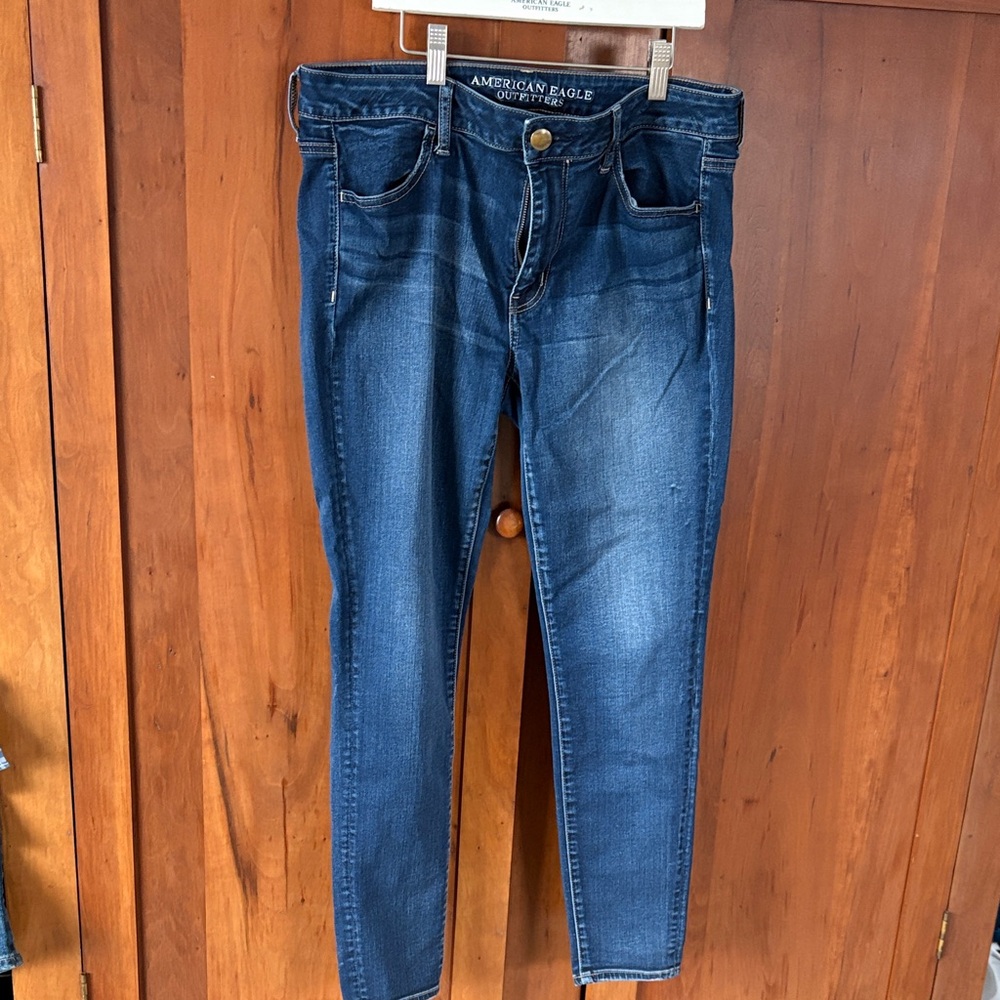 American Eagle Outfitters Women's Dark Blue Skinny Jeggings
